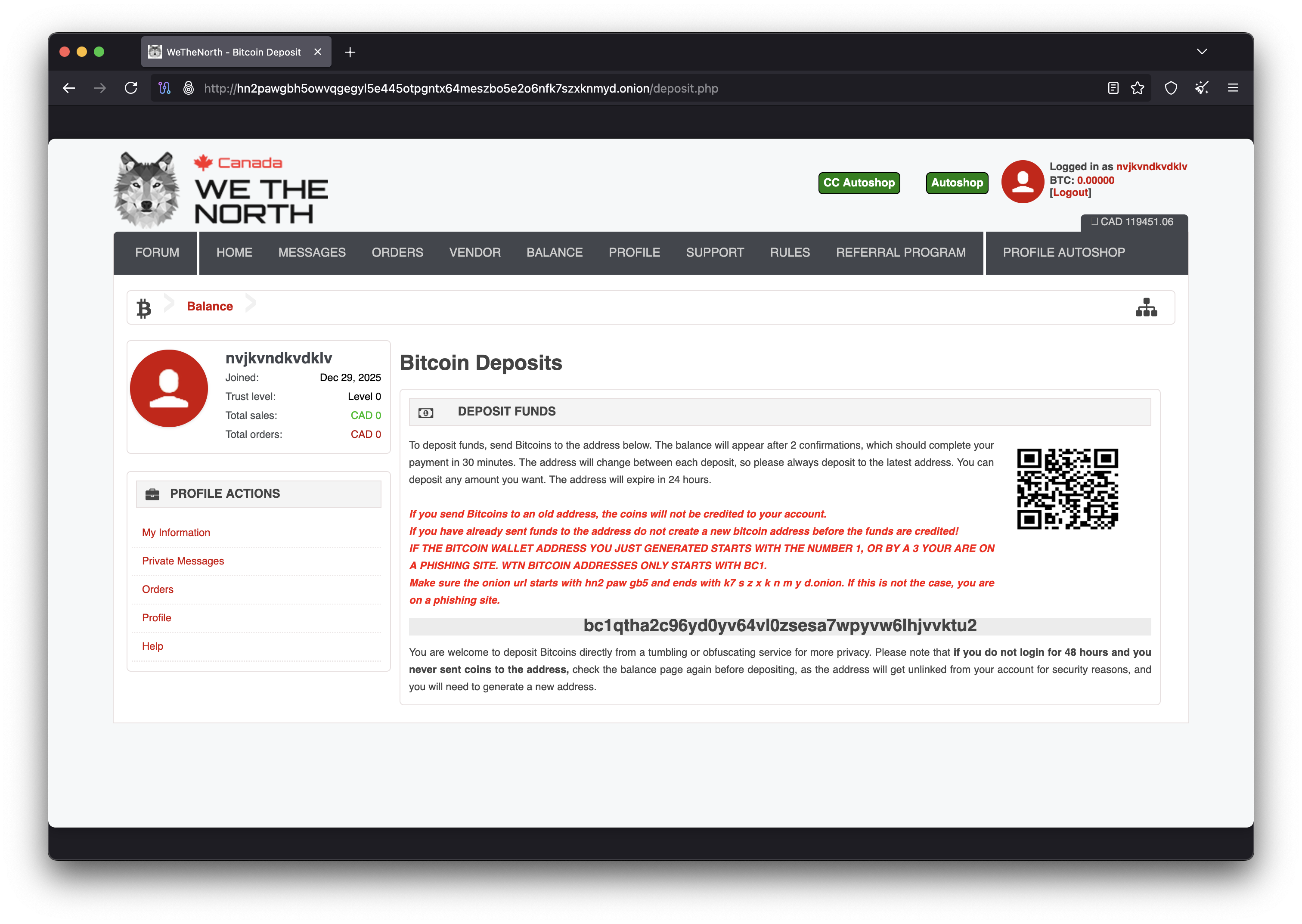 We The North cryptocurrency wallet supporting Bitcoin BTC and Monero XMR deposits 2026